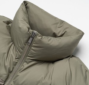 Customer Demand Fully Customized Men's Slim Fit Winter Hooded Puffer <b>Jacket</b> Breathable 100% Wool Silk Lining <b>Quilted</b> Bubble - Product Image 4