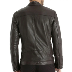 Chaqueta de Cuero para Hombre de Material Duradero Disponible al por Mayor Totalmente Personalizable Chaqueta de Cuero Antiarrugas para Hombre - Product Image 3