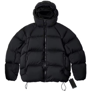 Blouson matelassé léger personnalisé avec protection intégrale du visage, résistant à l'eau, personnalisation de marque, service OEM, style urbain pour homme - Product Image 1