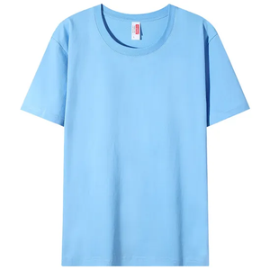 T-shirt blanc en coton imprimé avec logo personnalisé de bonne qualité T-shirt uni à manches courtes de grande taille pour hommes - Product Image 5