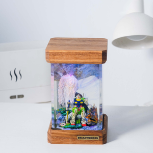 Lámpara de Resina Epoxi Personalizada, Lámpara de Resina Epoxi, Lámpara de Arte de Madera y Resina, Lámpara de Noche Personalizada, Regalo Hecho a Mano, Halloween - Product Image 1