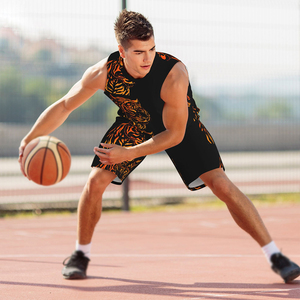 Nouveaux ensembles d'uniformes de basketball réversibles en polyester BSCI pour jeunes, haute performance, imprimés, pour le sport - Product Image 6