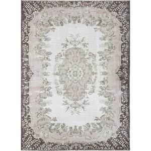 พรมขนสัตว์ถักมือสีน้ำตาลเบจวินเทจ รุ่น Pae-2188 ลายเหรียญรูปสี่เหลี่ยมผืนผ้า สำหรับตกแต่งบ้าน ห้องนั่งเล่น ทางเดิน ห้องวัยรุ่น - Product Image 1