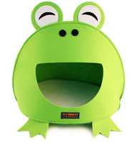 Lit pour animaux de compagnie en forme de grenouille, maison pour animaux de compagnie en feutre polyester, nid de sommeil pour animaux, lit pour chat et chien d'intérieur