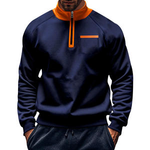 Sudadera de Cuello Alto de Invierno con Logotipo Personalizado al por Mayor, Sudadera Holgada de Forro Polar de Talla Grande para Hombre, Diseño Personalizado - Product Image 3