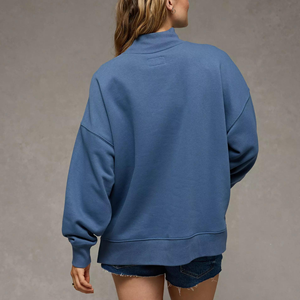 Sudadera de Cuello Alto de Alta Calidad, Sudadera Gruesa de Poliéster y Algodón, Sudadera con Logotipo Personalizado, Sudadera Lisa de Cuello Redondo Extra Grande - Product Image 3