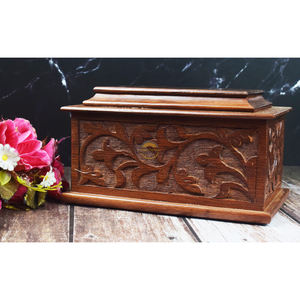 Wood Keepsake Urns for Human Ashes Adult Male/Female Cremation Urns for Burial or Cemetery for <b>Memorial</b> Occasion - Product Image 1