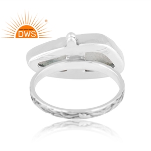 Latest Design Oxidized Sterling Silver Natural Aqua Chalcedony Gemstone <b>Statement</b> <b>Ring</b> Custom Jewelry For Women Gift For Her - Product Image 4