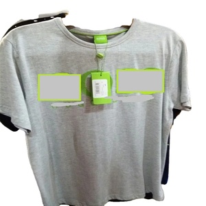 เสื้อยืดผ้าฝ้ายสำหรับผู้ชายมาใหม่เสื้อยืดลำลองแขนสั้นเข้ารูปสีล้วนสำหรับผู้ชาย - Product Image 1