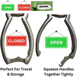 Coupe-ongles à double action pour les personnes âgées Ongles épais Boîte en acier inoxydable de qualité médicale chirurgicale à ressort unique - Product Image 5