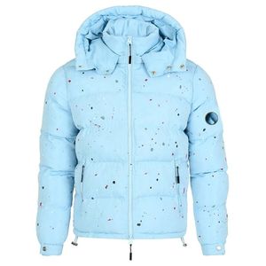 Chaqueta acolchada de talla grande con cremallera al por mayor de fabricante invierno cálido unisex con cremallera y hombros caídos para hombre chaqueta acolchada con logotipo personalizado - Product Image 2