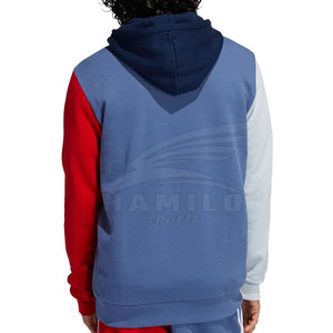 Sudadera con Capucha HAMILO para Hombre, Diseño Color Block, Corte Regular, Felpa Francesa de Poliéster, Informal, con Bolsillo Delantero y Logotipo Estampado - Product Image 3