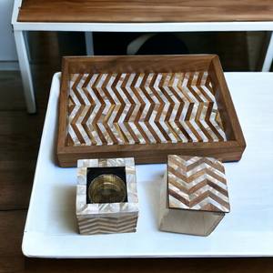 Ramadan spécial nacre résine Bakhor brûleur traditionnel arabe porte-encens luxe en bois Bakhor brûleur - Product Image 2