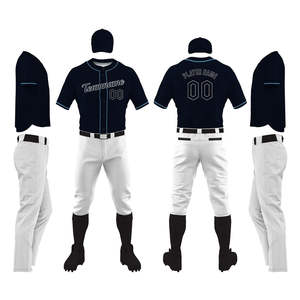 Ensembles de tenues de baseball décontractées personnalisées, respirantes, à séchage rapide, élégantes, de la meilleure qualité, avec logo personnalisé imprimé, 100% ensembles - Product Image 5