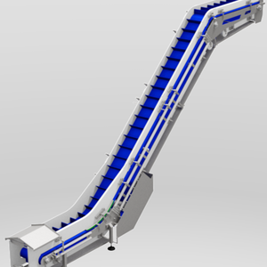 Nastro trasportatore Made in Italy "Z" per prodotti alimentari e industriali progettato per materiale sfuso facile da operare in acciaio inox - Product Image 2
