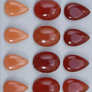 Pierre précieuse naturelle de qualité supérieure, cornaline, cabochon lisse, pierres précieuses en vrac en ligne, pierres précieuses pour femmes, best-seller, pierre précieuse en forme de poire - Product Image 1