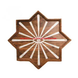 Plateau en forme d'étoile de vadrouille en bois moderne fabriqué en Inde vente chaude et vente en gros de haute qualité - Product Image 1