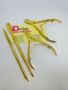 Dorlon 5.5ดันหนังกำพร้าที่ตัดเล็บสแตนเลสชุบทองคุณภาพระดับพรีเมี่ยม "เครื่องมือทำเล็บที่มีสีปรับแต่งได้ - Product Image 2