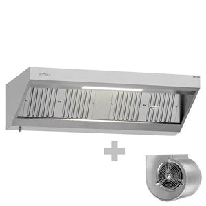 Campana Extractora Comercial de Pared - con Motor - 2000 mm - Controlador de Velocidad, Filtros de Deflector e Iluminación LED - Product Image 1