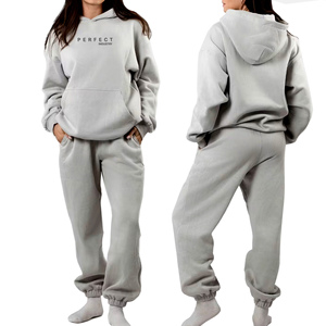 Conjuntos de Mujer de Alta Calidad, Ropa Casual, Conjunto de Sudadera con Capucha, Chándal con Logotipo Personalizado, Pantalones Deportivos, Sudadera con Diseño Bordado - Product Image 1