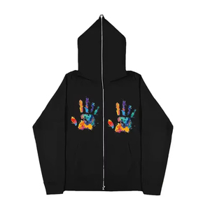 Taille et couleur personnalisées, sweat à capuche zippé pour le visage, dernière conception, vêtements d'hiver pakistanais vendus en ligne - Product Image 1