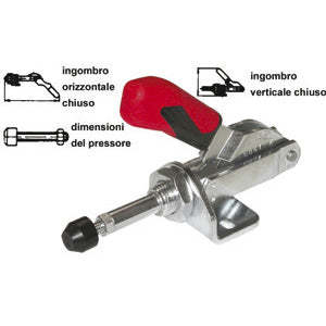 2832gl 5 Mini-attaches à pince de type pousser-tirer avec base plate pour un serrage rapide et facile des boulons - Product Image 1
