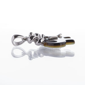 Mini Rhodium Plated <b>Elephant</b> Pendant Perfect <b>Gift</b> - Product Image 5