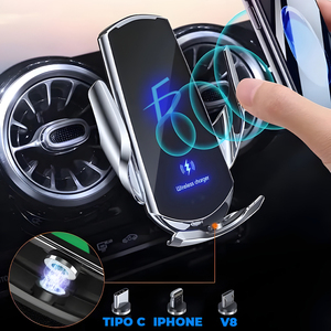 Caricabatterie Wireless per Auto da 15W con Ricarica Rapida, Supporta Stazioni di Ricarica Wireless - Product Image 4