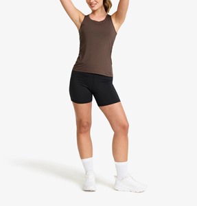 Camiseta sin mangas de entrenamiento de Chocolate para mujer, camiseta atlética elástica de 4 vías de secado rápido, ropa deportiva sin mangas que absorbe la humedad - Product Image 2