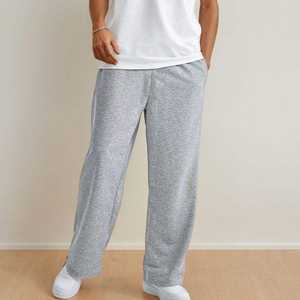 Pantalon de survêtement surdimensionné 100% coton pour homme, coupe ample, fermeture à la cheville, pantalon de survêtement à rayures, jogging, jogging, vente en gros 2025 - Product Image 1