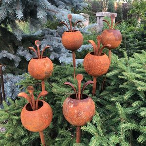 Estacas de Jardín de Hierro y Aluminio, Decorativas para Exteriores, Adornos para Césped, Plantas de Jardín, Duraderas, Resistentes al Óxido, Resistentes a la Intemperie, con Recubrimiento en Polvo - Product Image 6