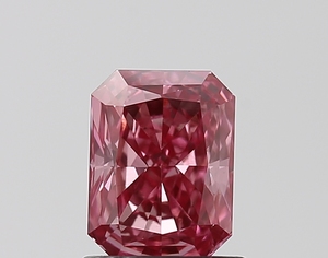 IGI Fancy Vivid Pink Loose Radiant Shape Lab Grown Diamonds 1.06 carats Lab Diamond VS1 pour bague de fiançailles ou fabrication de bijoux - Product Image 1