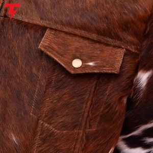 Chaquetas de Cuero Genuino de Piel de Vaca para Hombre, Abrigo de Moda con Pelo Natural, Chaqueta de Piel de Vaca con Pelo Natural - Product Image 6