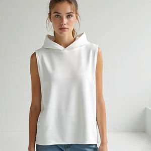 Otoño Verano moda impreso entrenamiento con capucha chaleco mujer secado rápido transpirable entrenamiento camisetas ropa deportiva Sisa ancha poliéster - Product Image 2