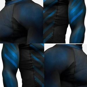 Chemises de sport de natation de haute qualité en gros avec logo personnalisé pour hommes Rash Guard imprimé à manches courtes Vêtements de sport pour adultes - Product Image 2