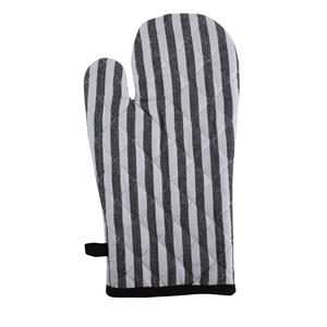 100% Cotton Oven Mitts with Silicone Strip <b>Green</b> Pot Holders for Cooking <b>Microwave</b> Baking Home Food Protection for Restaurants - Product Image 5