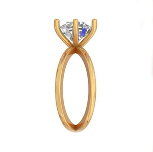 แหวนหมั้นของผู้หญิงสีทอง14K โมอิสซาไนต์บริสุทธิ์แหวนหมั้นของผู้หญิงอีสีสดใสตัด VVS2ได้ชัดเจนเครื่องประดับแฟชั่นที่งดงามขายส่ง - Product Image 6