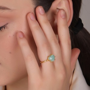 Most Selling Amazonite Heart Carving <b>Ring</b> Handmade Green Crystal Wedding and Party Love <b>Ring</b> for Your Special One! - Product Image 5