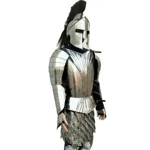 Traje de armadura de cuerpo completo de caballero Medieval, el mejor disfraz de Halloween, armadura náutica vintage hecha a mano