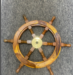 Volant de bateau en bois Pirate Vintage mur bateau haute qualité meilleur bateau nautique roue décor à la main - Product Image 1