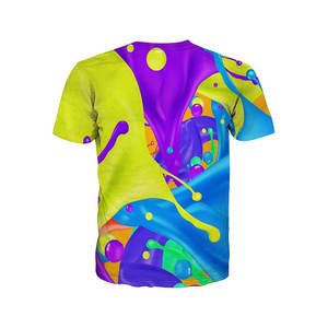 เสื้อยืดพิมพ์ลายแบบซับลิเมชั่นสำหรับผู้ใหญ่ ไซส์พลัส ทรงทันสมัย ผลิตจากโพลีเอสเตอร์ 100% แบบถัก แขนสั้น ทรงปกติ แห้งเร็ว - Product Image 6