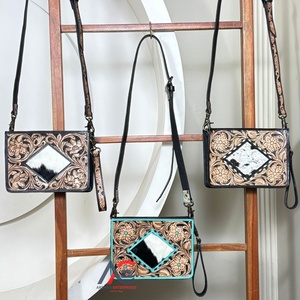 Nouveau Sac Bandoulière en Cuir Véritable Façonné à la Main Style Western avec Sangle Réglable – Petit Sac à Main en Cuir de Vachette de Luxe Personnalisé et Populaire - Product Image 1