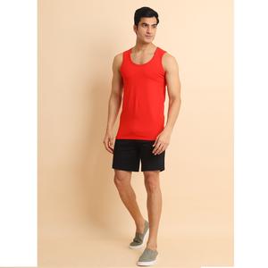 Chaleco elástico rojo para hombre, camiseta interior transpirable ajustada y cómoda para el día a día - Product Image 1