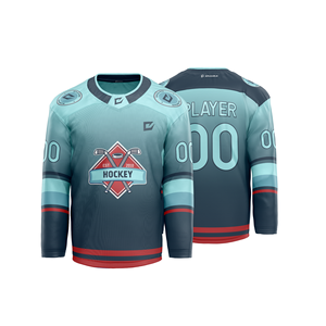 Uniformes de hockey sur glace pour adultes en gros, faible MOQ, conception personnalisée avec logo sur mesure, pantalon et chaussettes en 100 % polyester - Product Image 1