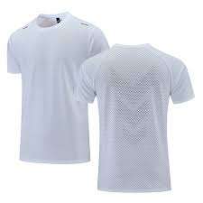 T-shirt de course pour homme en tricot uni à séchage rapide, haut de sport de fitness, t-shirt d'entraînement de gym, respirant, jogging, vêtements de sport décontractés - Product Image 3