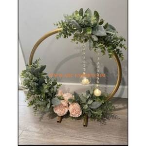 Mesa de metal y hierro, centro de mesa clásico decorativo, la más alta calidad, gran tamaño, interior, bodas y eventos, centro de mesa para fiestas - Product Image 4