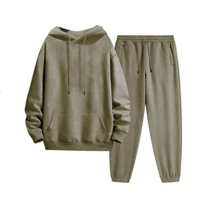 Conjunto de Sudadera con Capucha y Pantalones Deportivos para Hombre, Personalizado de Fábrica al por Mayor, Transpirable, de Felpa de Algodón, Estilo Holgado - Product Image 5