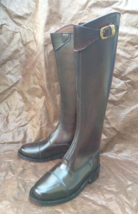 Botas de Montar a Caballo de Cuero para Hombre, Nuevas, de Alta Calidad, con Cremallera Larga, Botas Altas de Cuero Genuino con Logotipo Personalizado - Product Image 5