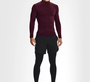Camiseta de Compresión para Hombre, Ligera, Elástica, de Secado Rápido, de Spandex/Poliéster, Ropa Deportiva para Yoga, Fitness y Uso Diario - Product Image 3