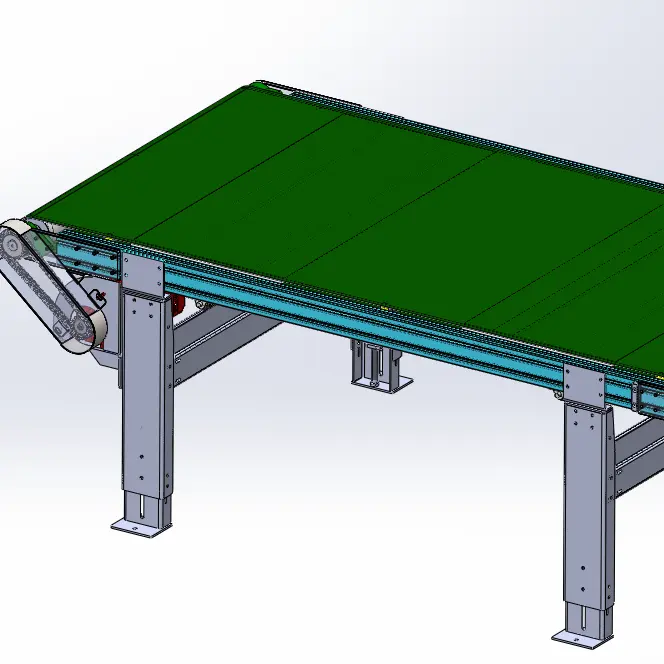 Wholesale Aluminium Frame Custom Portable PVC Belt Conveyor for Production Line